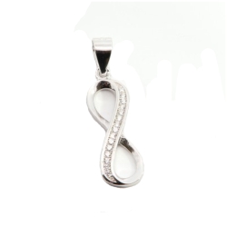 Pandantiv din argint cu Cubic Zirconia Incolor