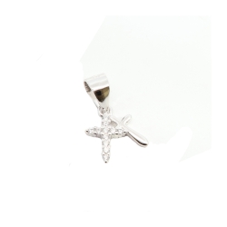 Pandantiv din argint  cu pietre Cubic Zirconia Incolor