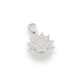 Pandantiv din argint  cu pietre Cubic Zirconia Incolor