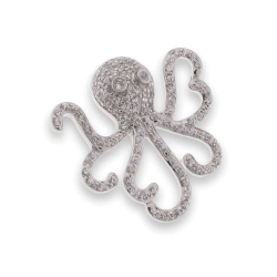 Pandantiv din argint  cu pietre Cubic Zirconia Incolor