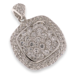 Pandantiv din argint  cu pietre Cubic Zirconia Incolor