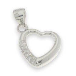 Pandantiv din argint  cu pietre Cubic Zirconia Incolor