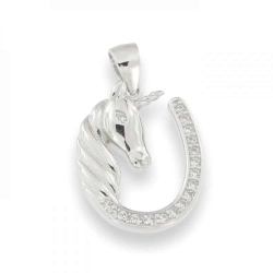 Pandantiv din argint  cu pietre Cubic Zirconia Incolor