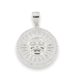 Pandantiv din argint  cu pietre Cubic Zirconia Incolor