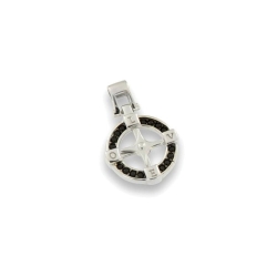 Pandantiv din argint  cu pietre Cubic Zirconia Negru