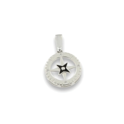 Pandantiv din argint  cu pietre Cubic Zirconia Incolor, Finift