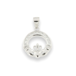 Pandantiv din argint  cu pietre Cubic Zirconia Incolor