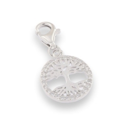 Pandantiv din argint  cu pietre Cubic Zirconia Incolor