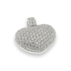 Pandantiv din argint  cu pietre Cubic Zirconia Incolor