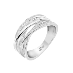 Inel din argint  cu pietre Cubic Zirconia Incolor