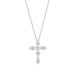 Colier din argint  cu pietre Cubic Zirconia Incolor