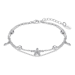 Brățară din argint  cu pietre Cubic Zirconia Incolor