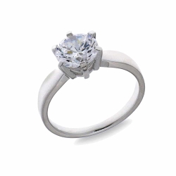 Inel din argint  cu pietre Cubic Zirconia Incolor