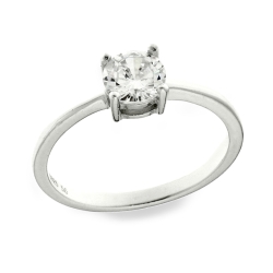 Inel din argint  cu pietre Cubic Zirconia Incolor
