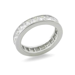 Inel din argint  cu pietre Cubic Zirconia Incolor
