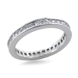 Inel din argint  cu pietre Cubic Zirconia Incolor
