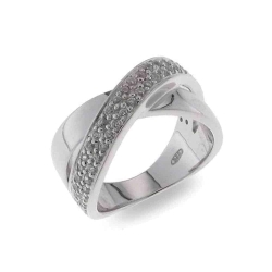 Inel din argint  cu pietre Cubic Zirconia Incolor