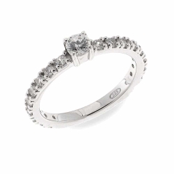 Inel din argint  cu pietre Cubic Zirconia Incolor