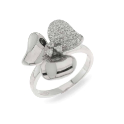 Inel din argint  cu pietre Cubic Zirconia Incolor