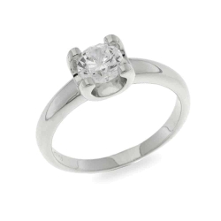 Inel din argint  cu pietre Cubic Zirconia Incolor
