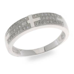 Inel din argint  cu pietre Cubic Zirconia Incolor