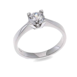 Inel din argint  cu pietre Cubic Zirconia Incolor