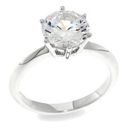 Inel din argint  cu pietre Cubic Zirconia Incolor