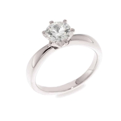 Inel din argint  cu pietre Cubic Zirconia Incolor