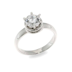 Inel din argint  cu pietre Cubic Zirconia Incolor