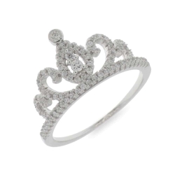 Inel din argint  cu pietre Cubic Zirconia Incolor