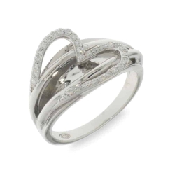 Inel din argint  cu pietre Cubic Zirconia Incolor