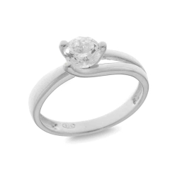 Inel din argint  cu pietre Cubic Zirconia Incolor