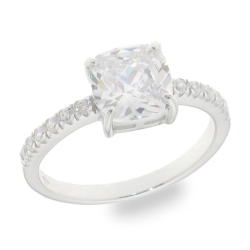 Inel din argint  cu pietre Cubic Zirconia Incolor