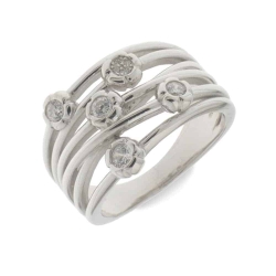 Inel din argint  cu pietre Cubic Zirconia Incolor