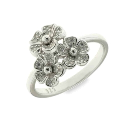 Inel din argint  cu pietre Cubic Zirconia Incolor
