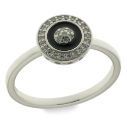 Inel din argint  cu pietre Cubic Zirconia Incolor, Finift