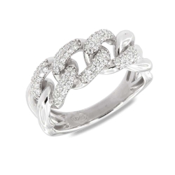 Inel din argint  cu pietre Cubic Zirconia Incolor