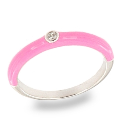 Inel din argint  cu pietre Cubic Zirconia Incolor, Finift
