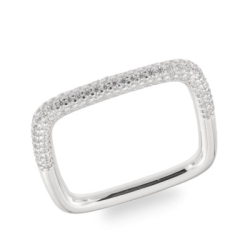 Inel din argint  cu pietre Cubic Zirconia Incolor