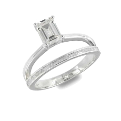 Inel din argint  cu pietre Cubic Zirconia Incolor