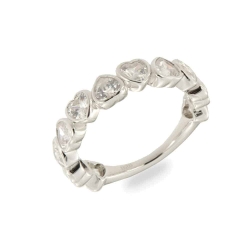 Inel din argint  cu pietre Cubic Zirconia Incolor