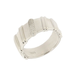 Inel din argint  cu pietre Cubic Zirconia Incolor