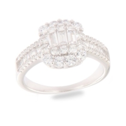 Inel din argint  cu pietre Cubic Zirconia Incolor
