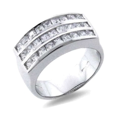 Inel din argint  cu pietre Cubic Zirconia Incolor