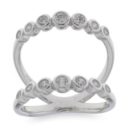 Inel din argint  cu pietre Cubic Zirconia Incolor