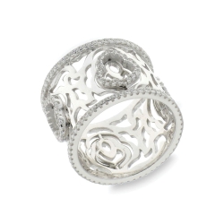 Inel din argint  cu pietre Cubic Zirconia Incolor