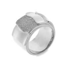 Inel din argint  cu pietre Cubic Zirconia Incolor
