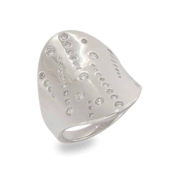 Inel din argint  cu pietre Cubic Zirconia Incolor