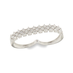 Inel din argint  cu pietre Cubic Zirconia Incolor