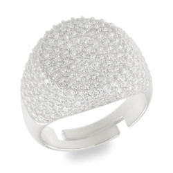 Inel din argint  cu pietre Cubic Zirconia Incolor